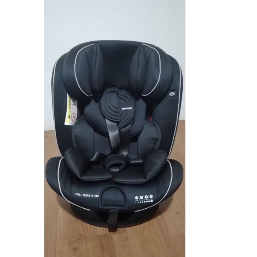 Preloved Babydoes Car Seat Full Rotate 360 Warna Black - Kursi Mobil Bayi ISOFIX tipe CH-8735