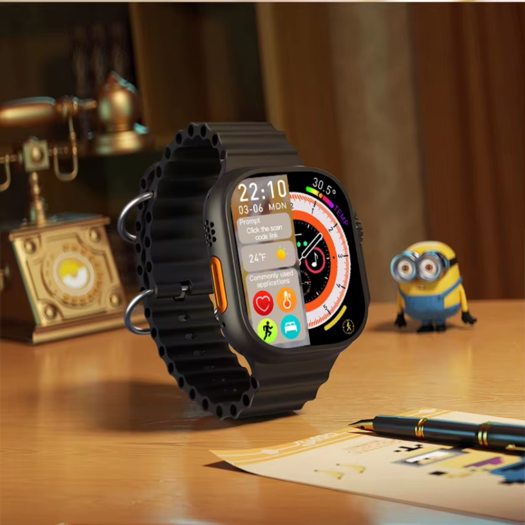 BESTPROMO MINIBEST MB8+ Ultra Pro Bluetooth Smartwatch 2.02 inch Full Touch Screen Phone Call TFT