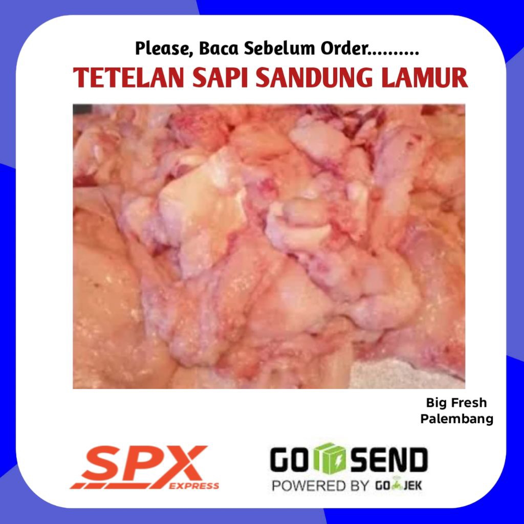 Tetelan Sapi Sandung Lamur Fresh - Toko Sayur Sayuran Segar Palembang