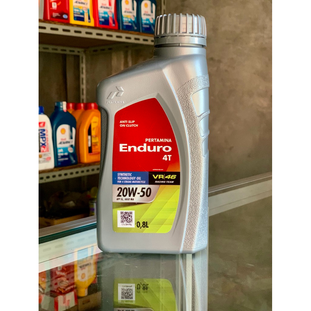 Oli Motor Pertamina Enduro 0.8L Full Synthetic 20W-40