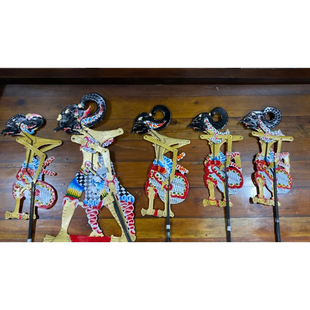 wayang kertas wayang mainan wayang pandawa puntodewo werkudara janaka arjuna nakula sadewa