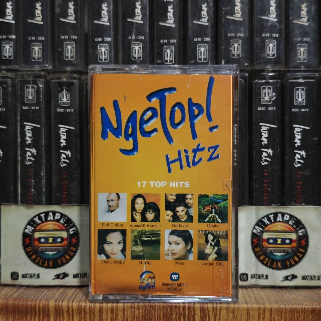 Kaset - NgeTop Hitz - 17 Top Hits - Kompilasi Indonesia Barat - Phil Collins, Anang & Krisdayanti, S