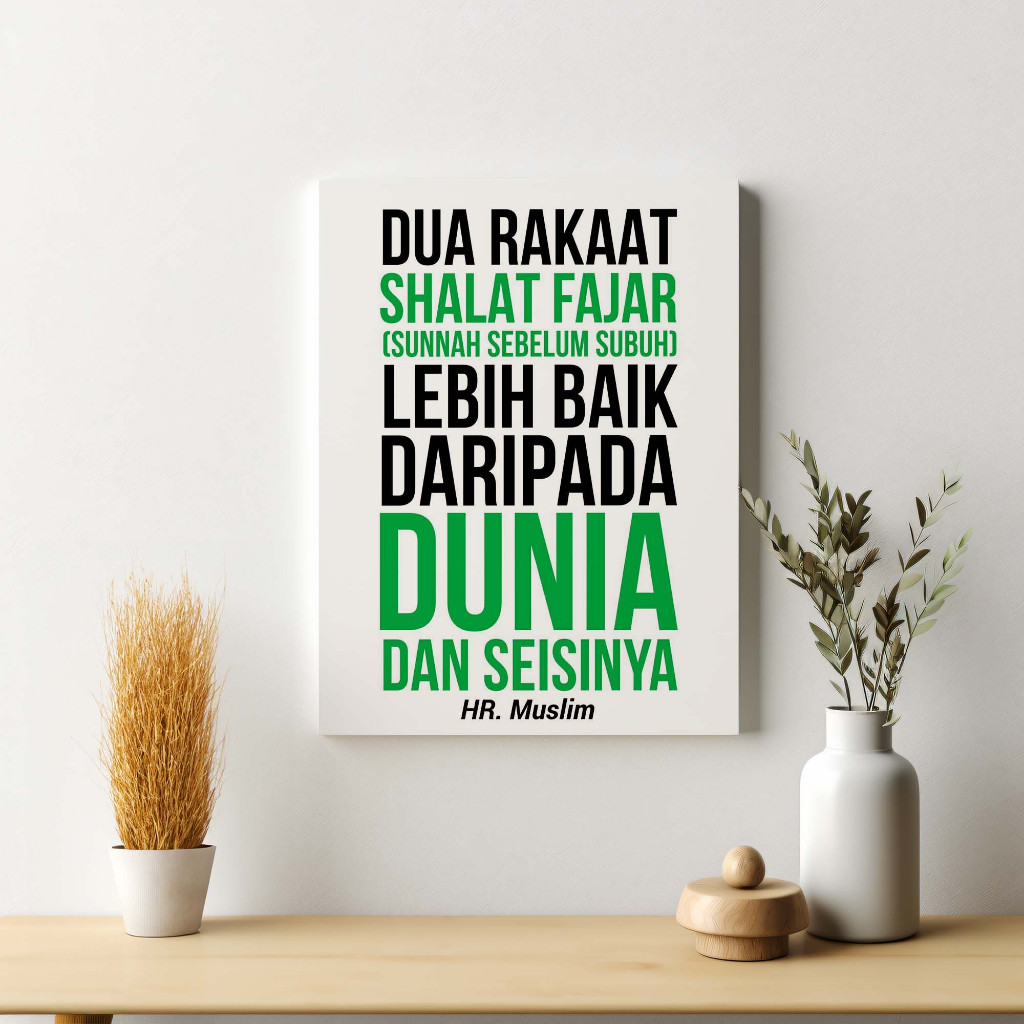 Poster Quote Islam Sholat Shalat Pajangan Dekorasi Dinding