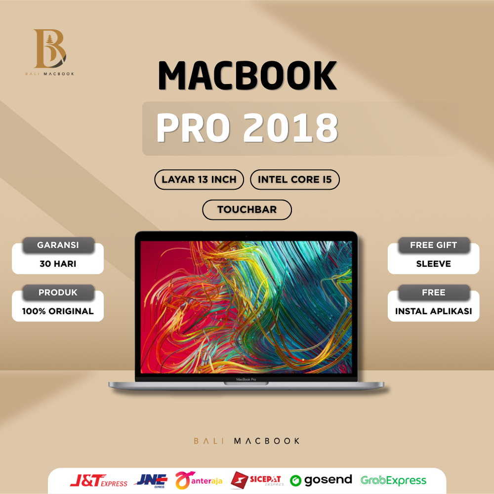 Macbook Pro Retina 13 inch 2018 | Touchbar | Ram 8GB - 16GB | Ssd 128GB 256GB 512GB Second ORIGINAL