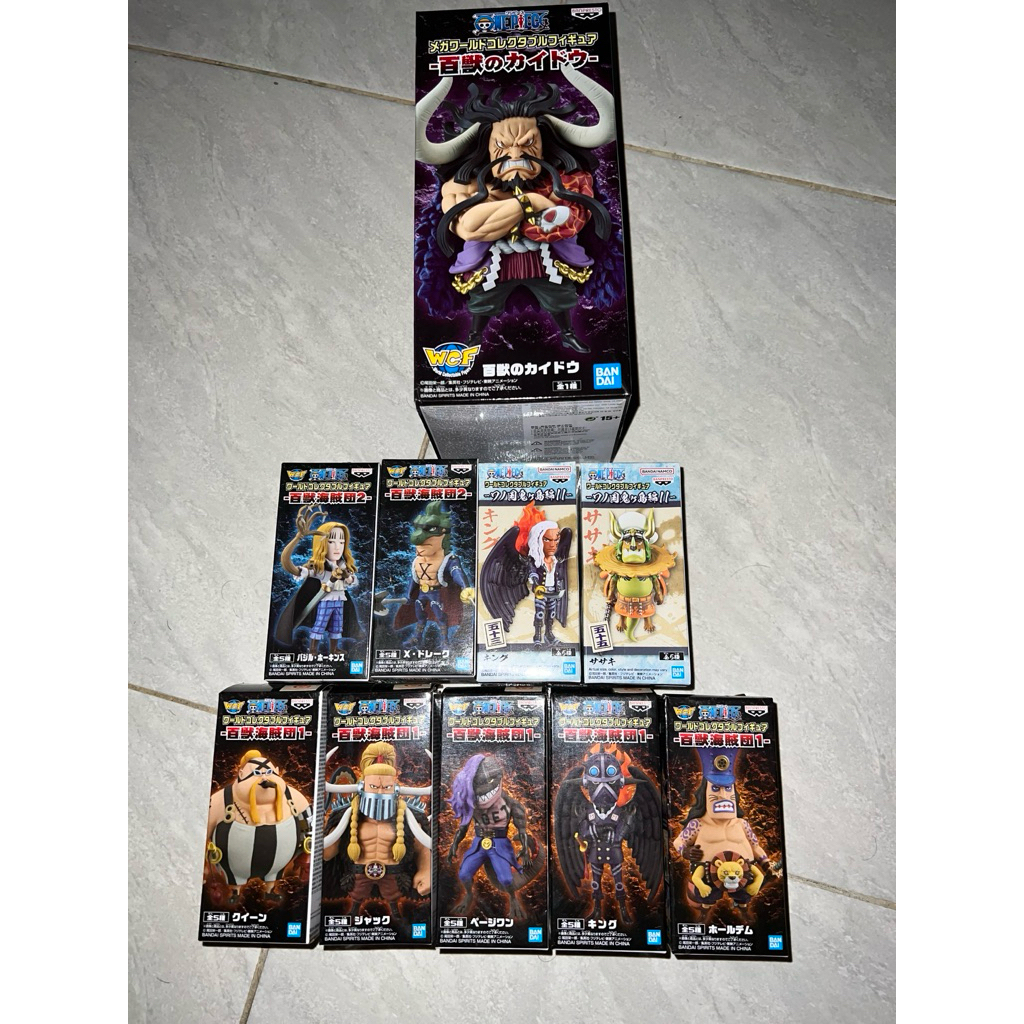 WCF BEAST PIRATES + KING UNMASK + SASAKI + HAWKINS + X DRAKE + KAIDO MEGA