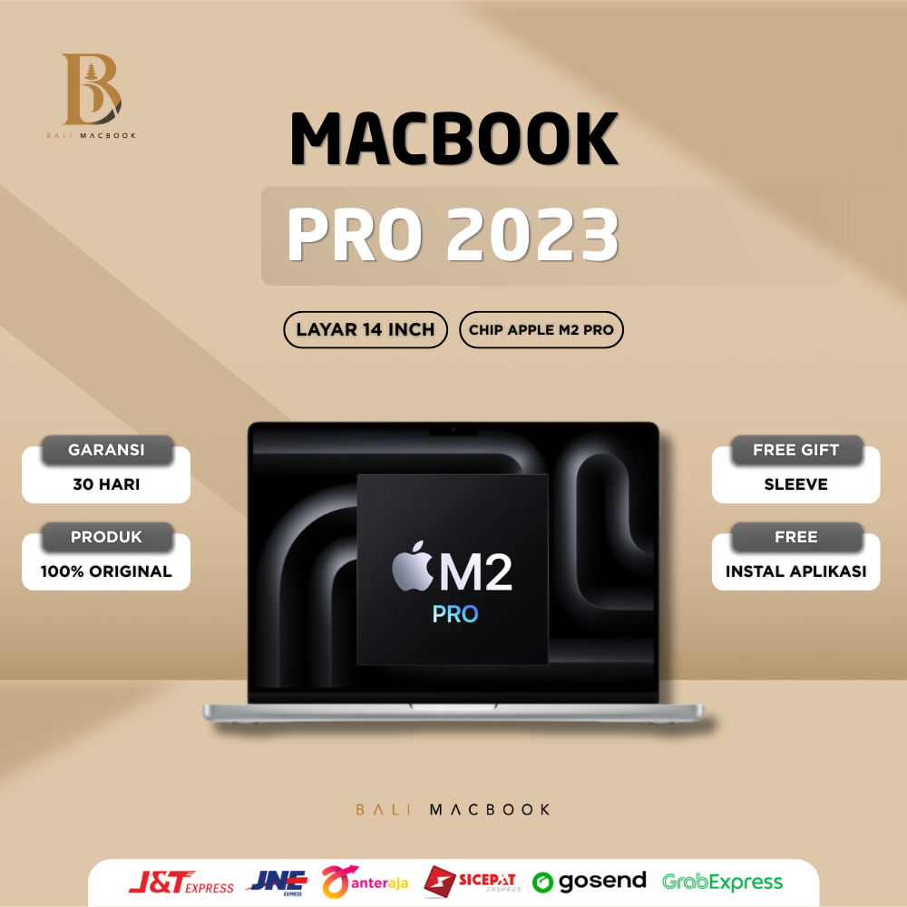 Macbook Pro 2023 14 inch | Chip Apple M2 Pro | Ram 16GB |  SSD 512GB - 1TB | Second Original
