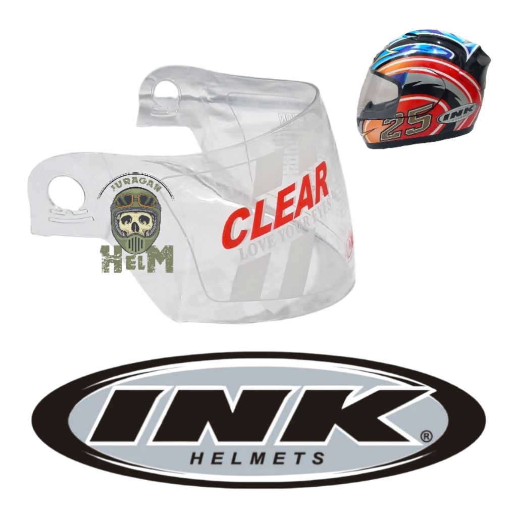 Kaca Helm INK CL 25 Clear pelangi Visor Helm FullFace