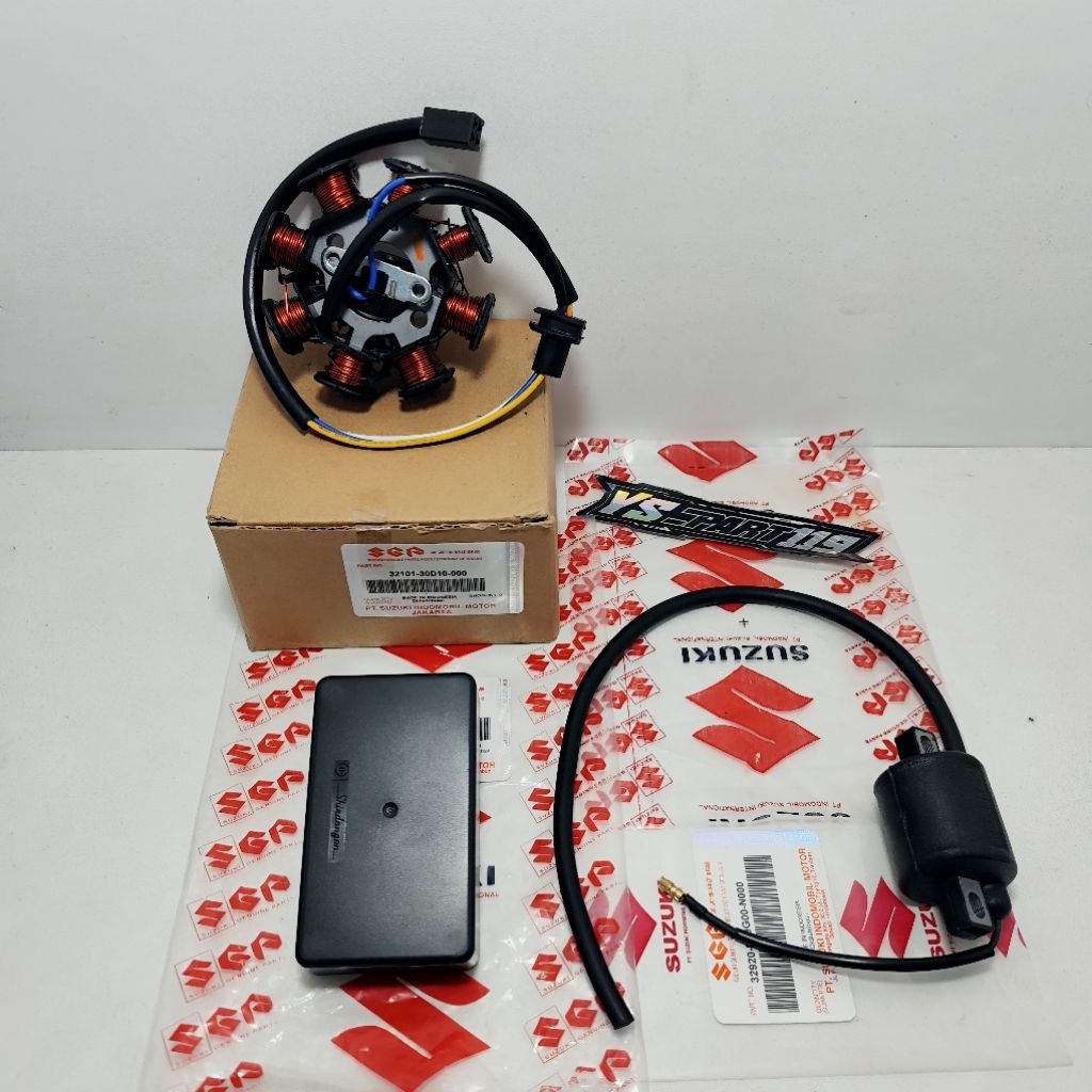 Paket Pengapian (3item) CDI + Spul + Koil Suzuki Shogun 110 Shogun 110R Shogun Kebo SGP