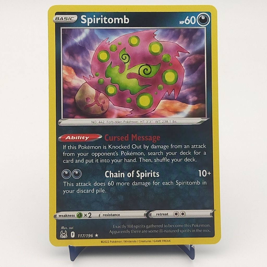 Kartu TCG Pokemon EN Original Spiritomb LO Lost Origin 117/196
