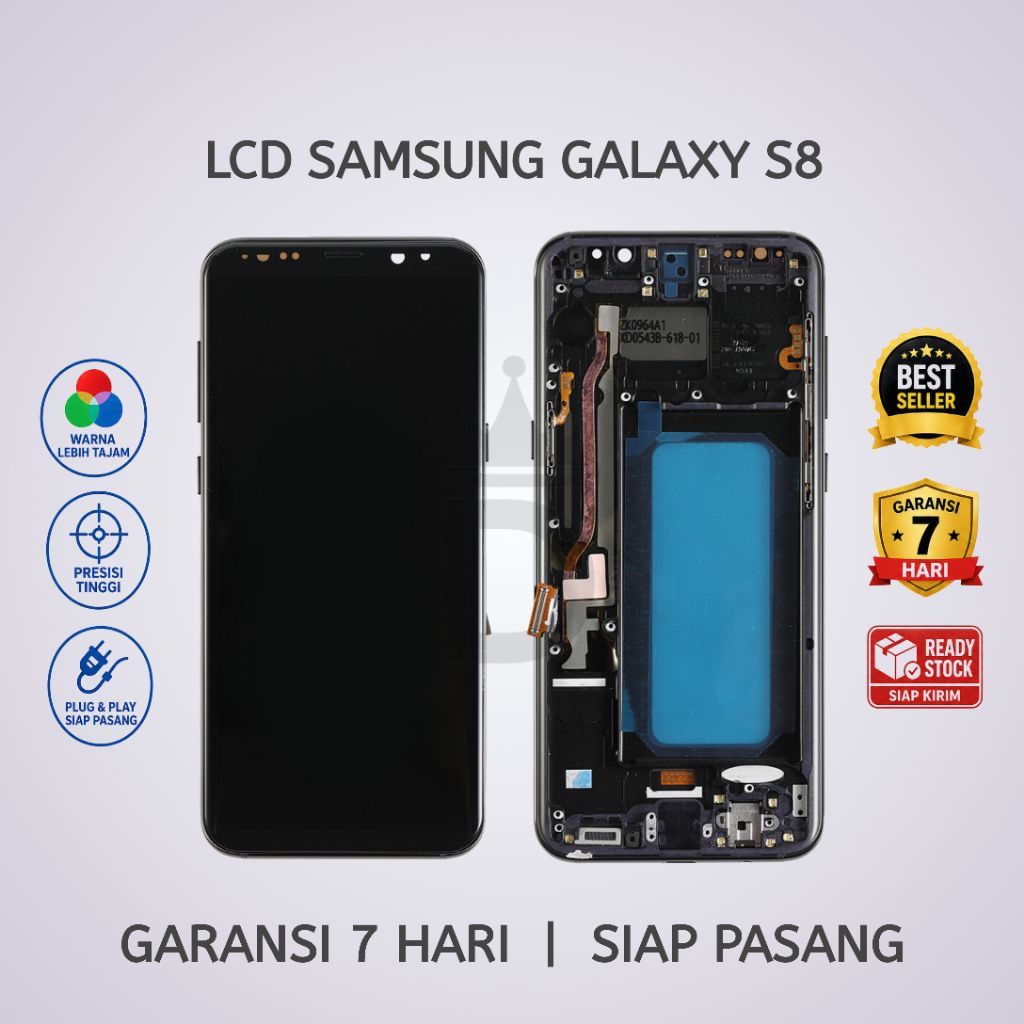 LCD TOUCHSCREEN SAMSUNG S8 FULLSET + FRAME