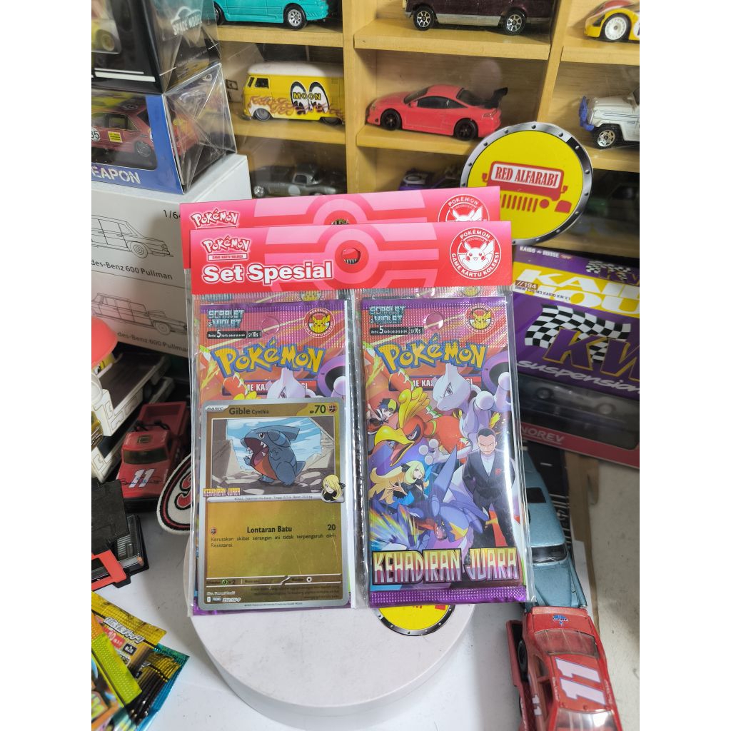 set spesial pokemon card Kehadiran Juara TCG lontaran batu gible