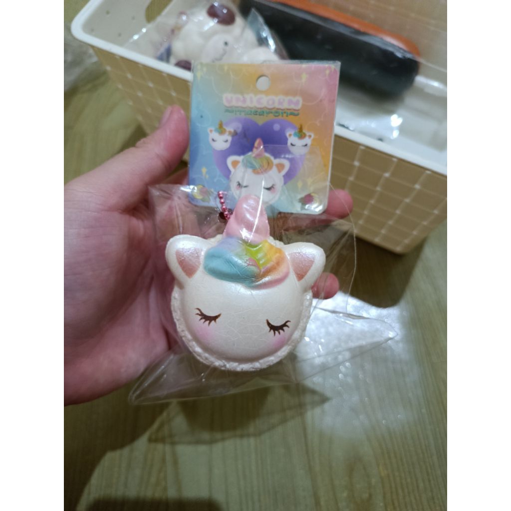 preloved squishy licensed punimaru macaron unicorn