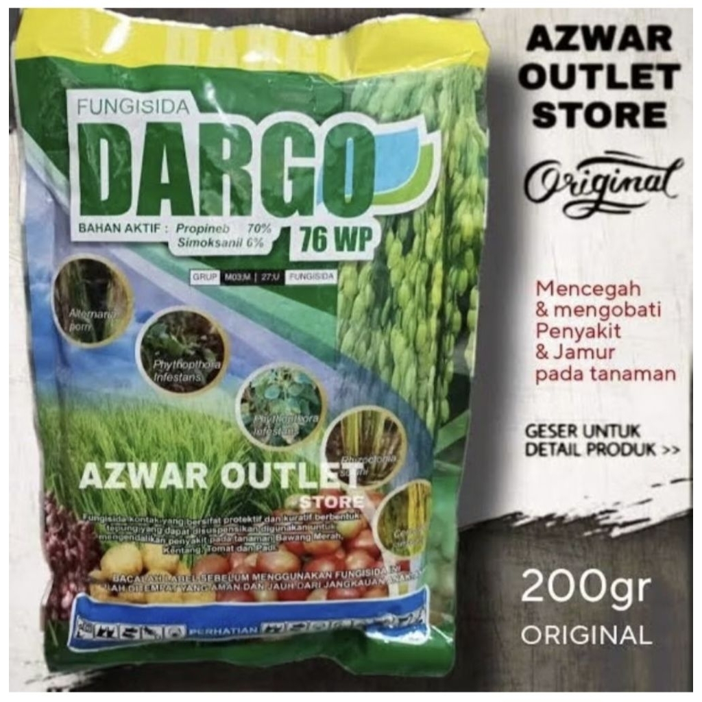 Fungisida Dargo 76WP 1KG - Kontak, Protektif, Kuratif