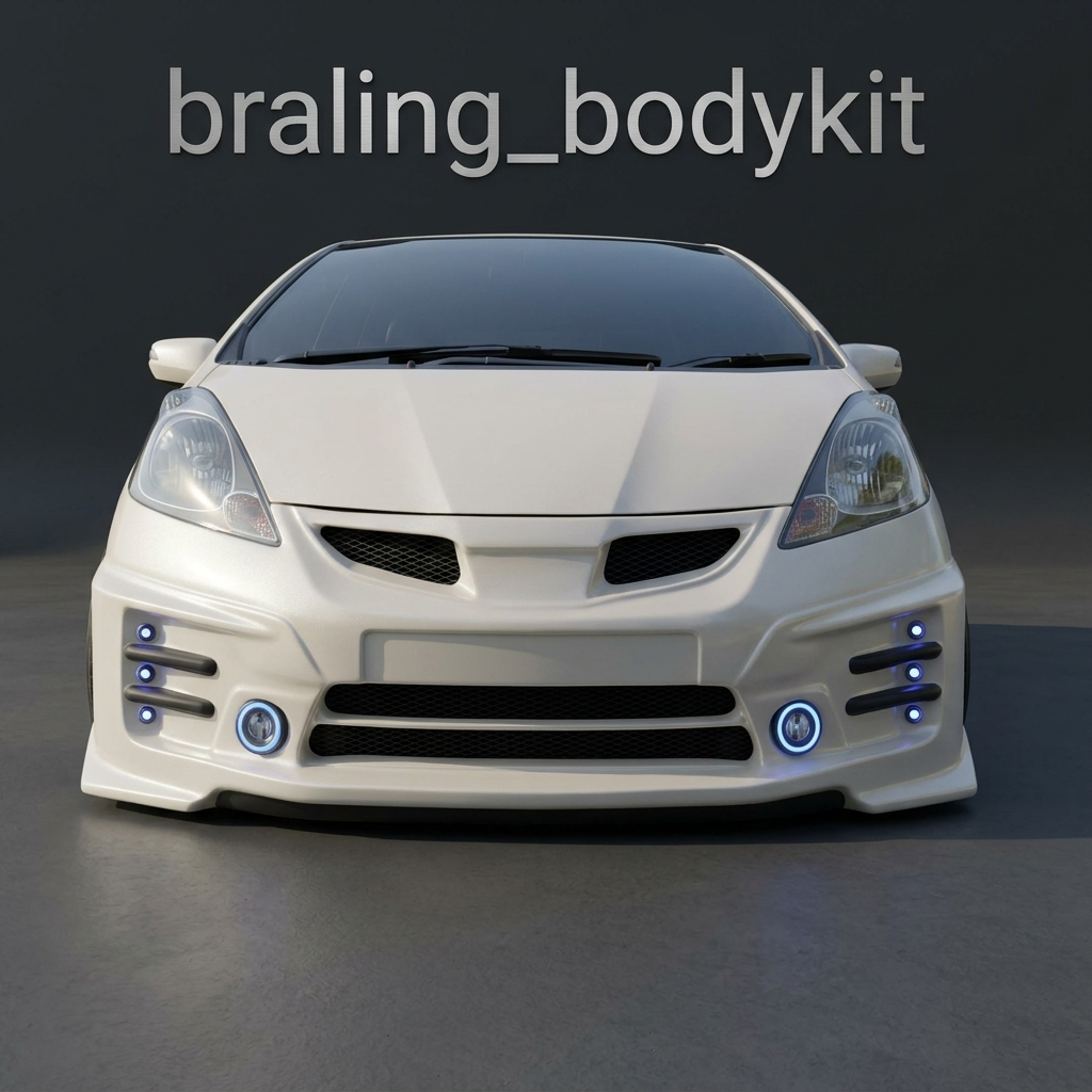 BODYKIT jazz 2008 -12 adaptasi mugen Rs full bumper Duraflex