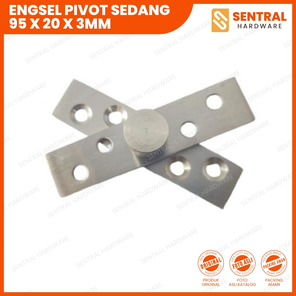 Engsel Pivot Jendela Pintu Lemari Engsel Putar 360 Derajat Besar 15cm (150 X 30 X 4mm) Sedang 9,5cm 