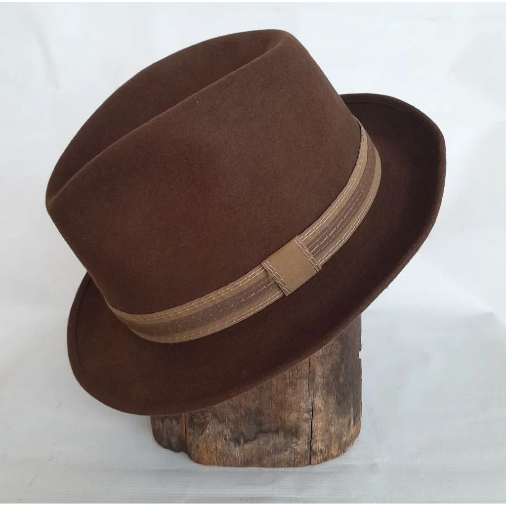 Topi fedora laken antik vintage mayser original