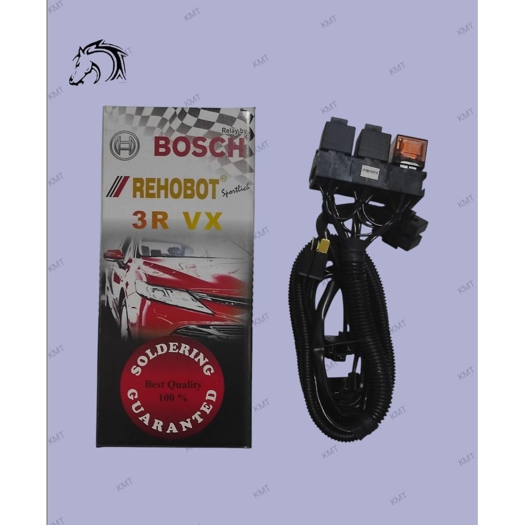 Kabel set 3 relay/2relay 2 lampu Bosch Rehobot (full solder)