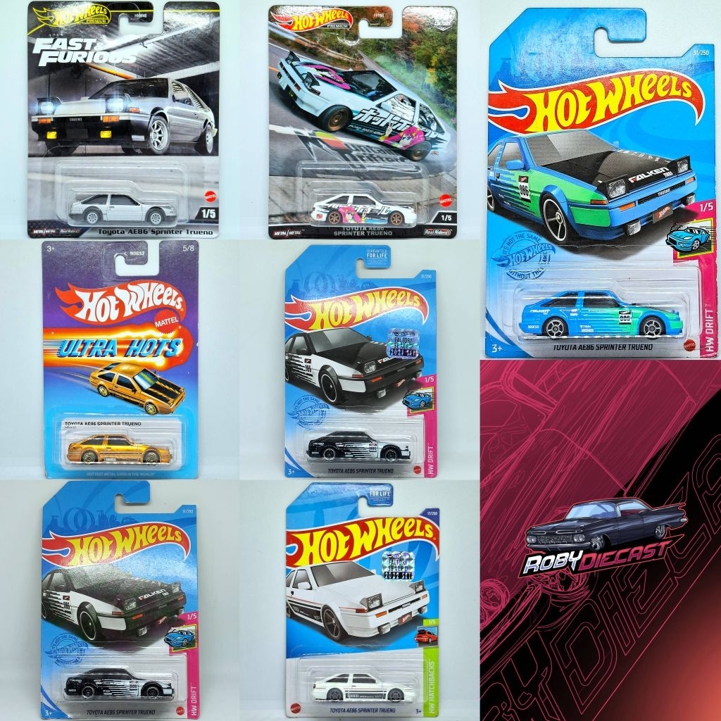 Hot Wheels Toyota AE86 Sprinter Trueno