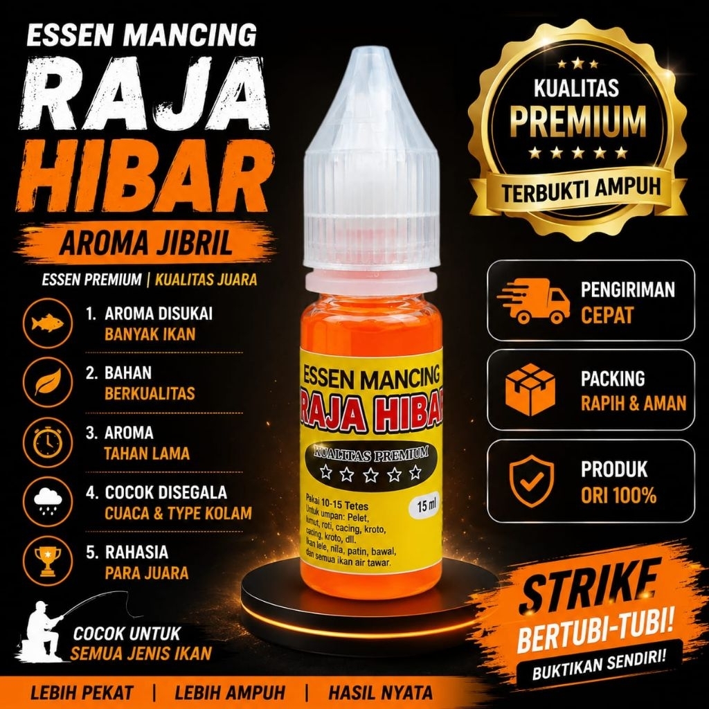 Essen Mancing Raja Hibar Varian Jibril 15ml – Essen Juara Harian & Lomba