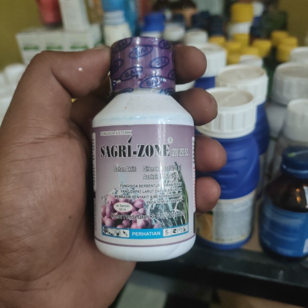 Sagri-Zone 200/250 SC 100ml Fungisida Sistemik Obat Jamur Tanaman Padi Cabai Bawang