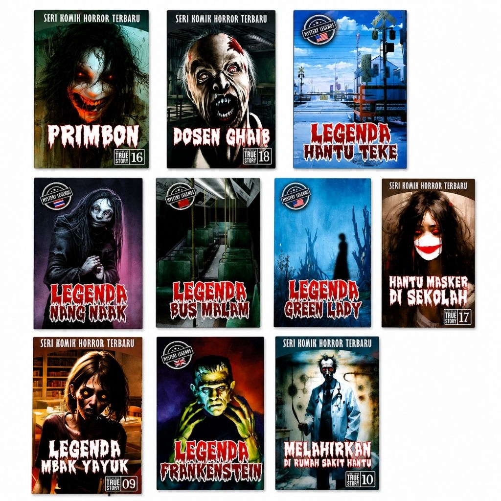 komik cerita / buku cerita / majalah anak / buku misteri