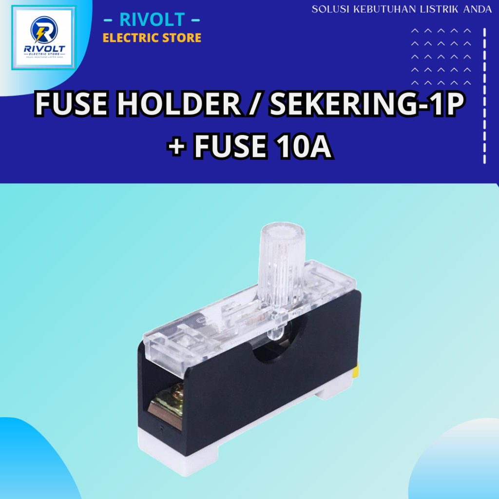 Fuse Holder / Fuse Kubur Dinrail FS-10 10A