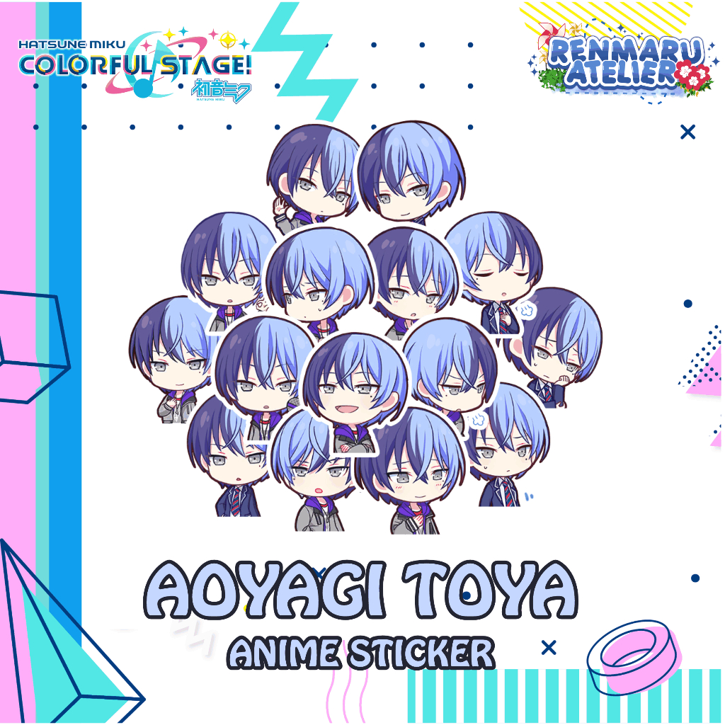 Stiker Anime Game Project Sekai AOYAGI TOYA | Stiker Laptop HP