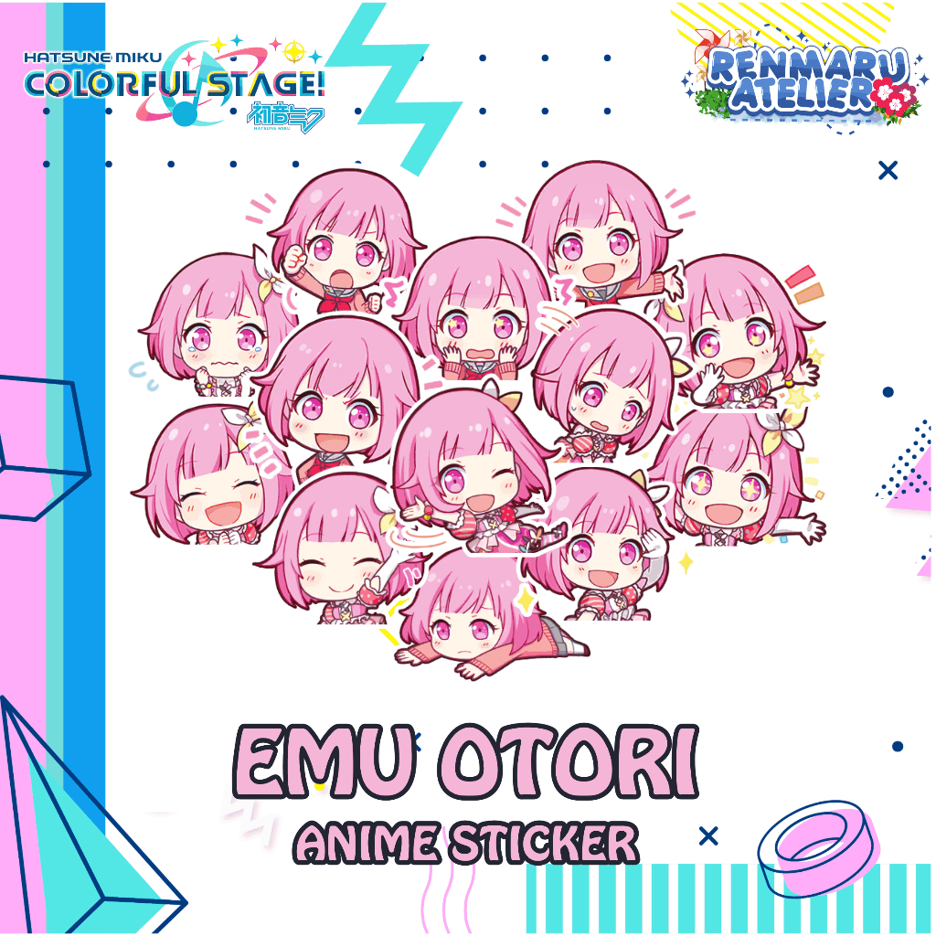 Stiker Anime Game Project Sekai EMU OTORI | Stiker Laptop HP