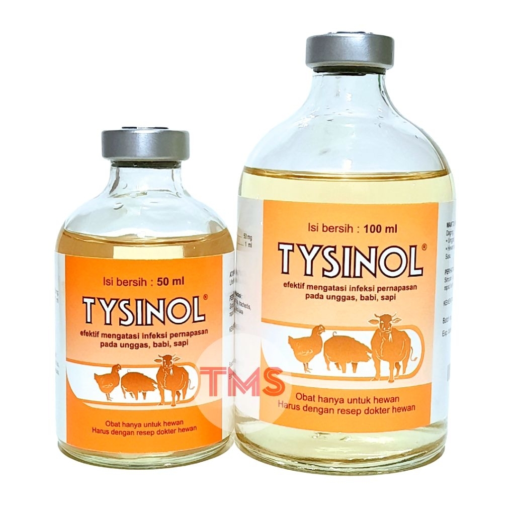 TYSINOL100 ml Antibiotik pernapasan ternak sapi kambing domba babi