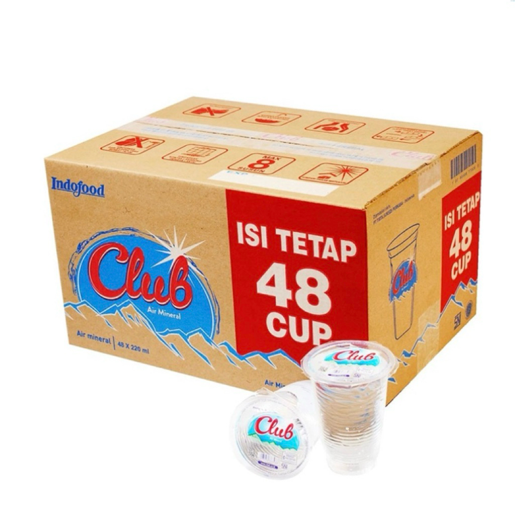 AIR MINERAL CLUB GELAS ISI 48 GELAS X 220ML