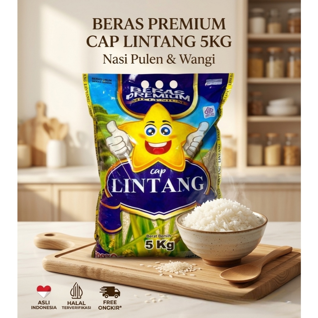 Beras Cap Lintang Biru Premium 5 Kg