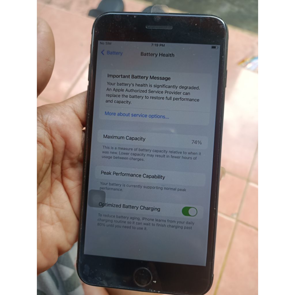 ip 7 ip 7 plus 256 gb bypass cell minus lcd gantian mic off