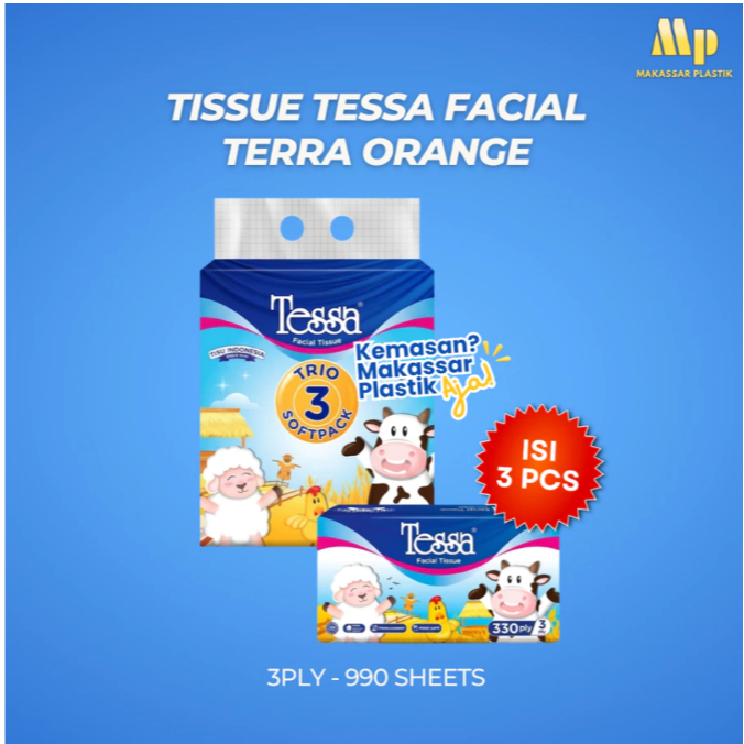 TISSUE TESSA FACIAL TERRA ORANGE / TISSU TESSA / TISSUE TESSA