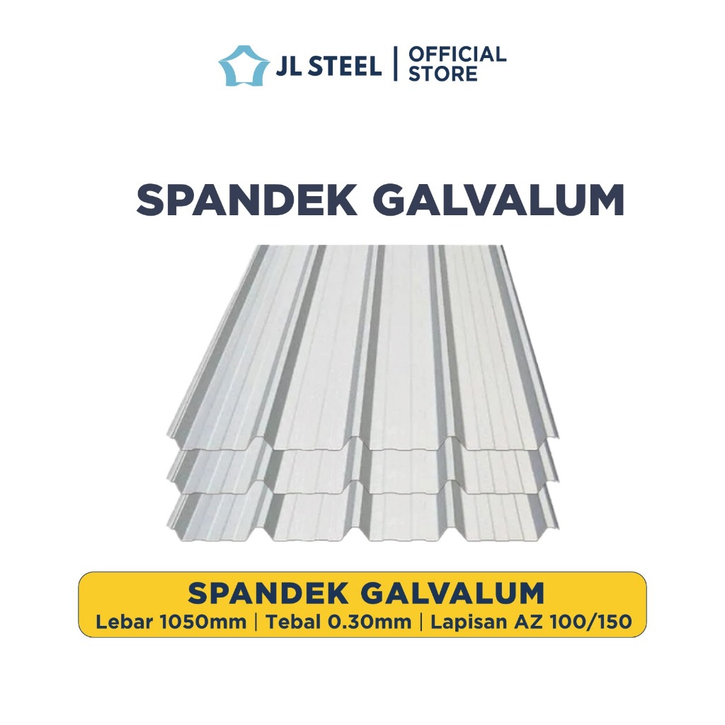 JLSTEEL Atap Spandek Polos / Pasir 0.30mm STD