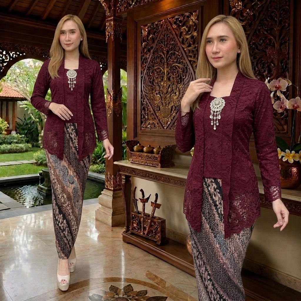 Kebaya KutuBaru Modern / Kutu Baru Brokat Jumbo / Kebaya Kondangan / Kebaya Wisuda / Kebaya Modern