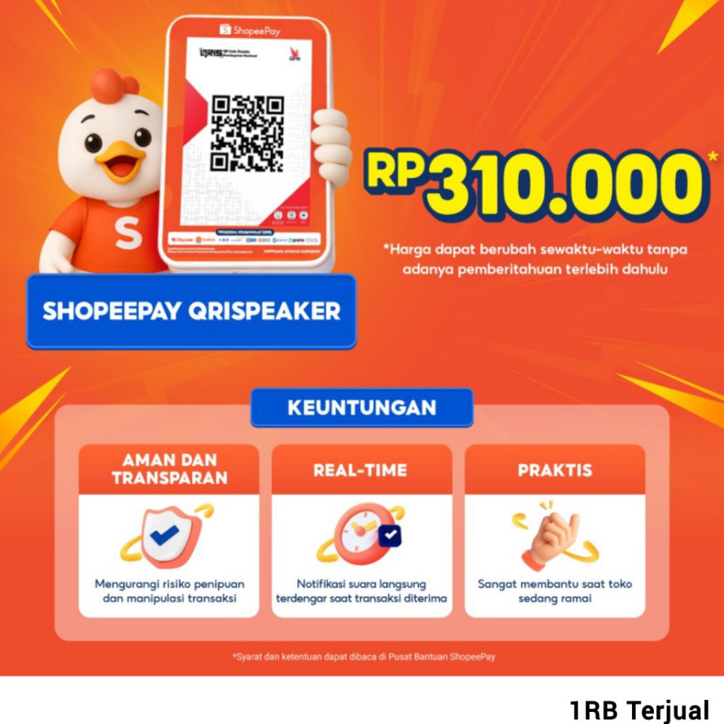 ShopeePay QRIS Speaker