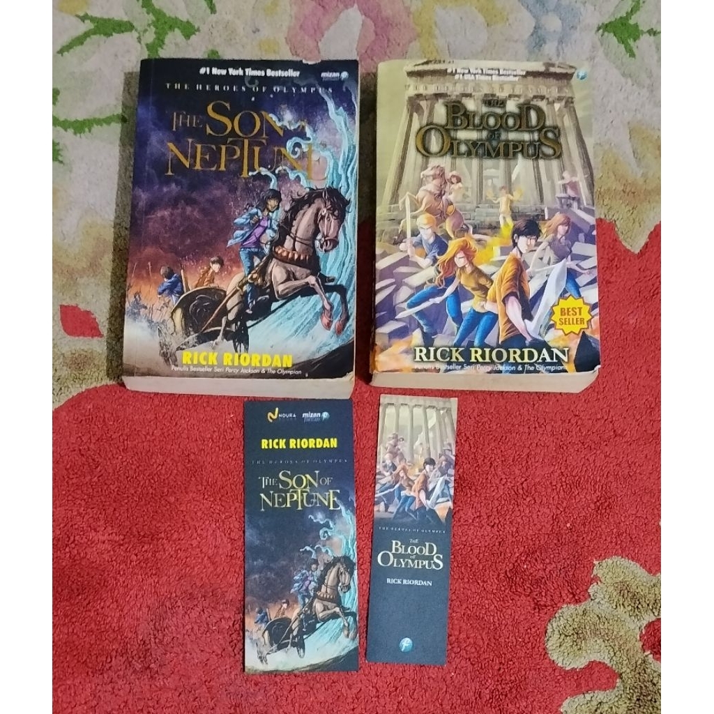 Novel Rick Riordan The Heroes of Olympus series sepaket 2buku 100%ORI preloved koleksi pribadi