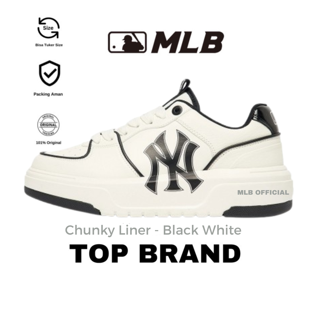 MLB Chunky Liner New York Yankees White Black Sneaker Original