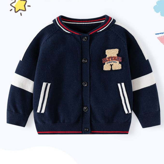 Cardigan anak usia 1-8th/ Cardigan anak laki-laki/ Cardigan beruang anak/ Cardigan rajut teddy anak/