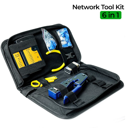 Tang Crimping LAN RJ45 CAT5/CAT6 + LAN Tester Set Crimping Tool Kit BS-A089