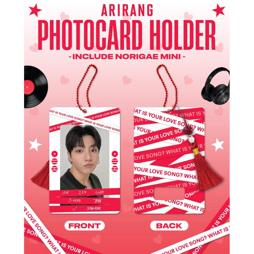 PHOTOCARD HOLDER ARIRANG BTS / PC HOLDER BTS