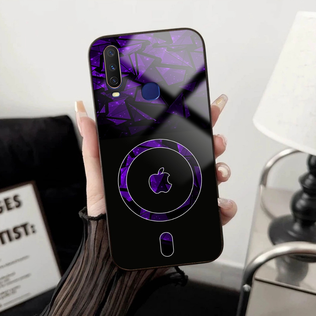 Softcase Glass Kaca For Vivo Y12 Terbaru - Case Pelindung Handphone Vivo Y12 - Casing Hp Vivo Terbar