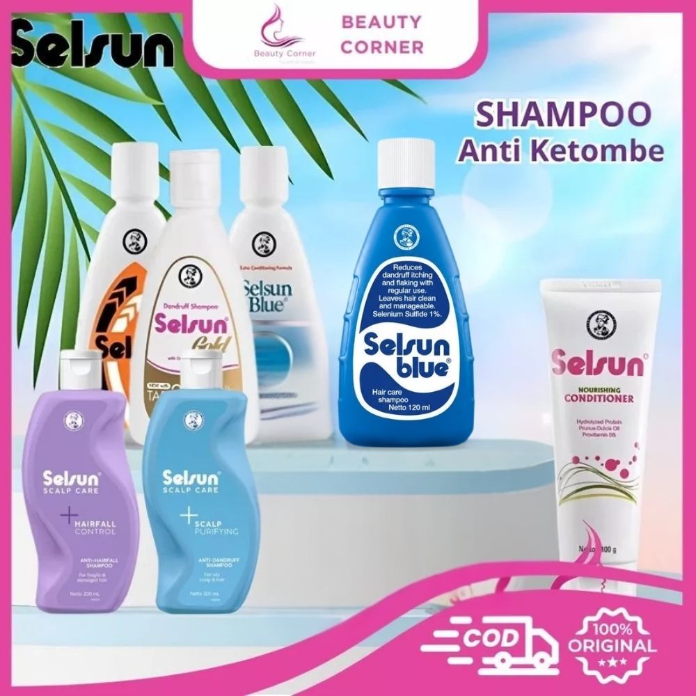 Selsun Shampoo Conditioner Series / Sampo Anti Ketombe Blue 5 Five Yellow Double Gold 7 Seven Herbal