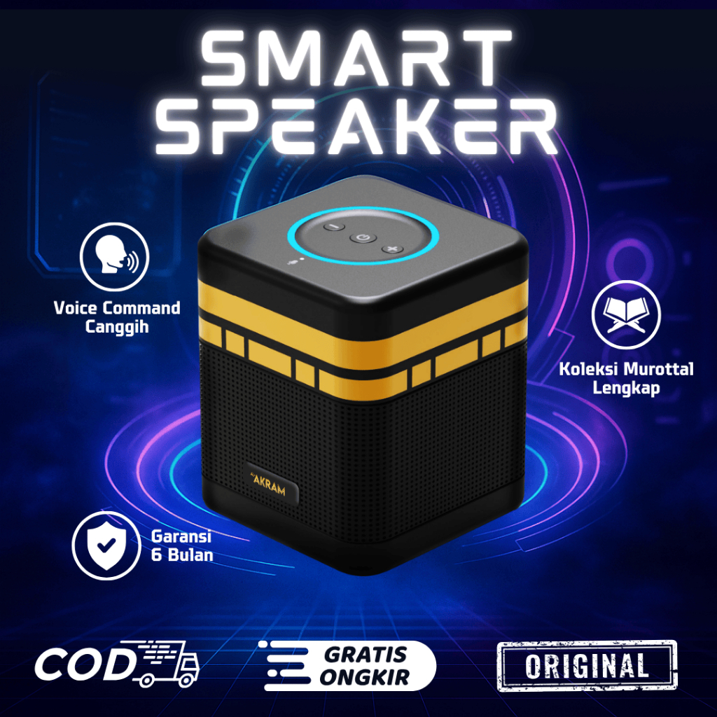Smart Akram Speaker Murottal Murotal AlQuran Al-Quran Digital Lengkap 30 Juz Remote Dengan Suara Tek