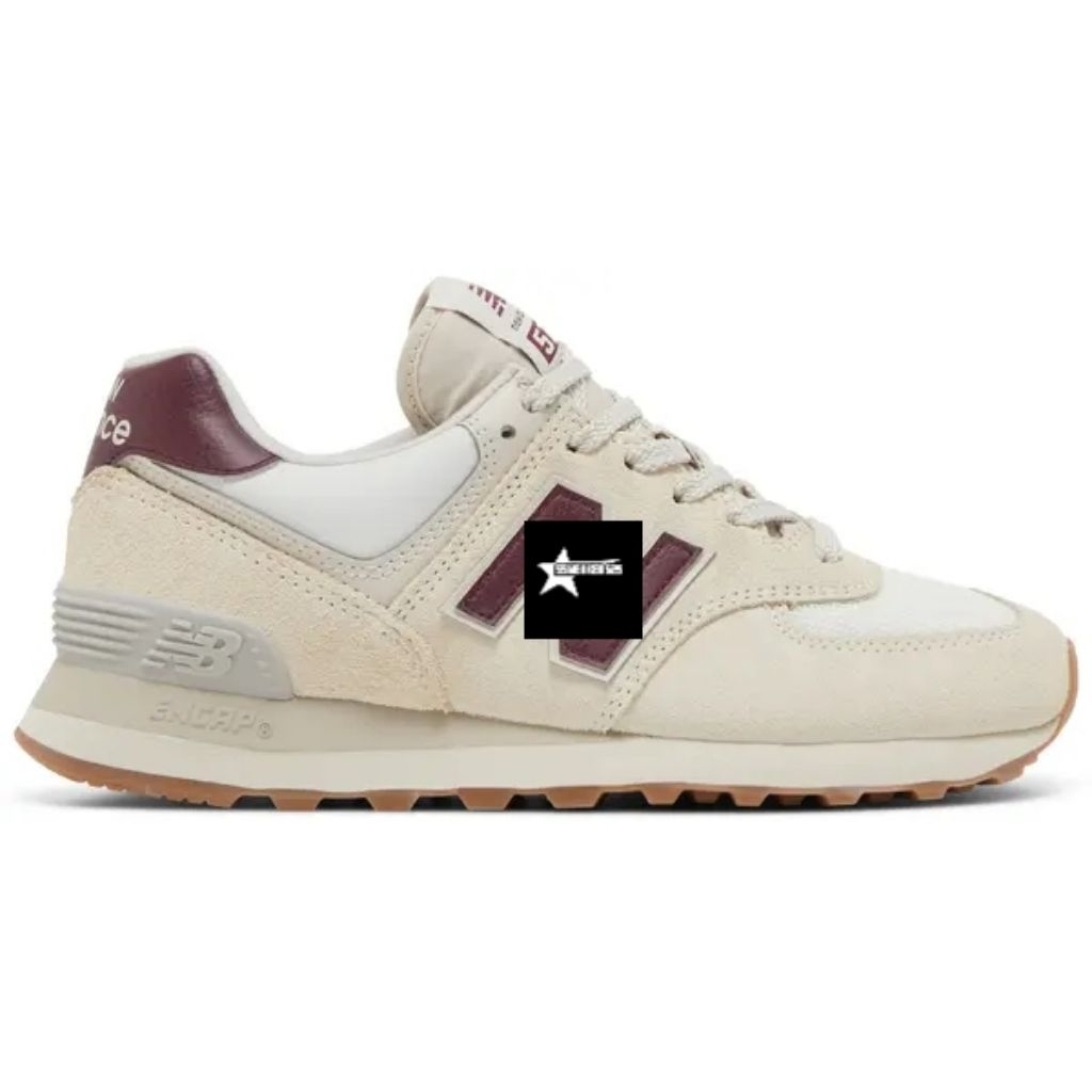 Sepatu NB 574 Moonbeam Burgundy