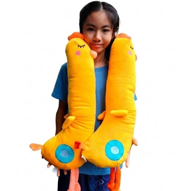 Boneka Guling Ayam Kuning Lucu 50cm Hadiah Anak