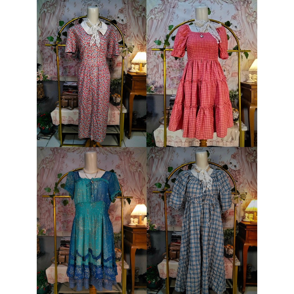 (CLEARANCE SALE) Korea BKK Aesthetic Daily Dress | Atasan Setelan Rok Babydoll Pesta Daily Poplin Ko