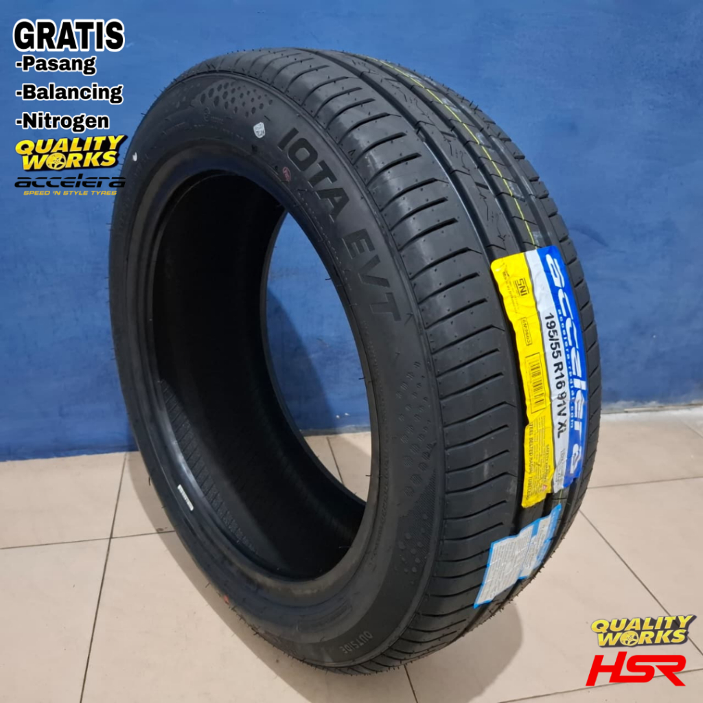 BAN MOBIL 195 55 R16 ACCELERA IOTA EVT BAN MOBIL RING 16 UKURAN 195/55 R16 TUBLES