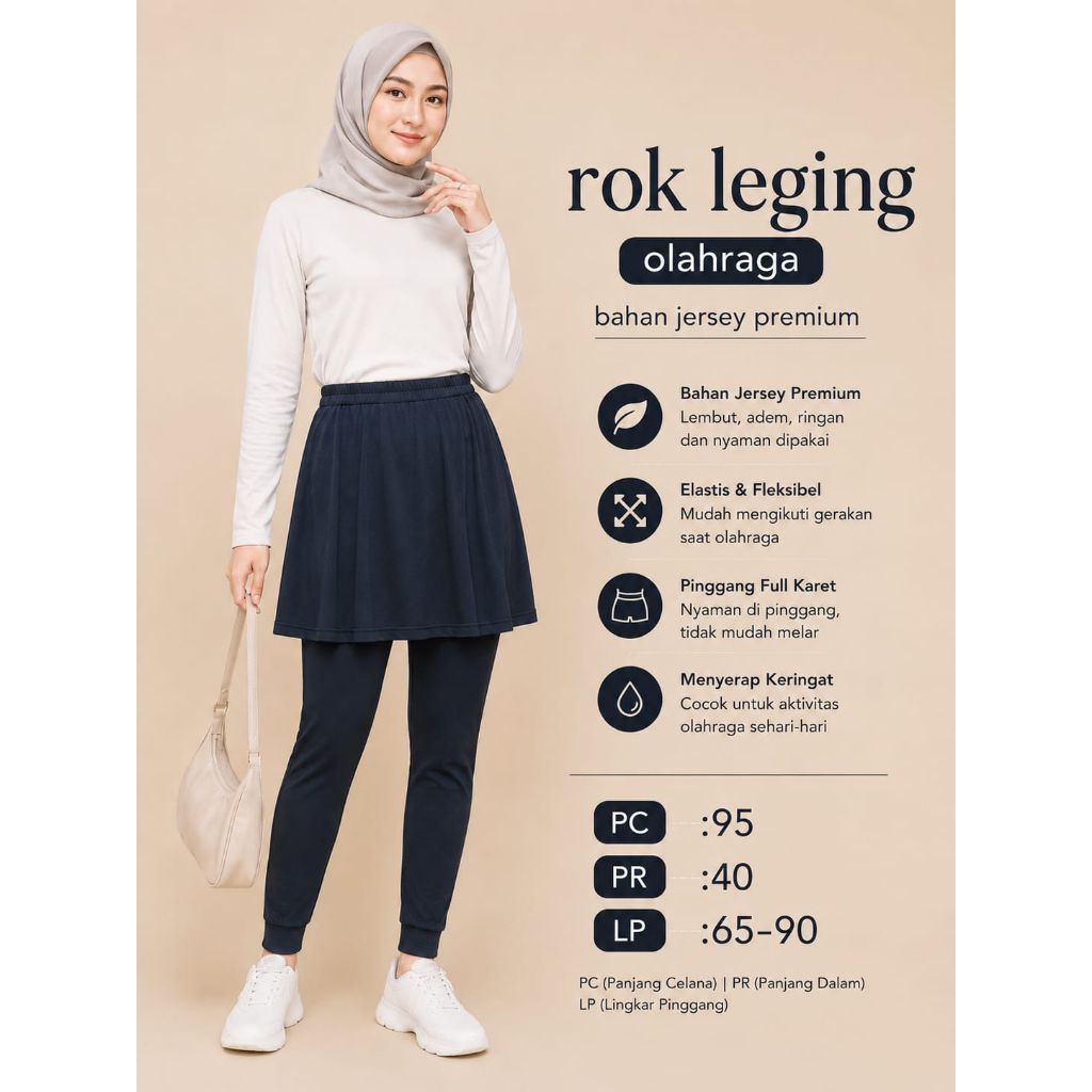 Legging rok / Celana olahraga wanita muslim