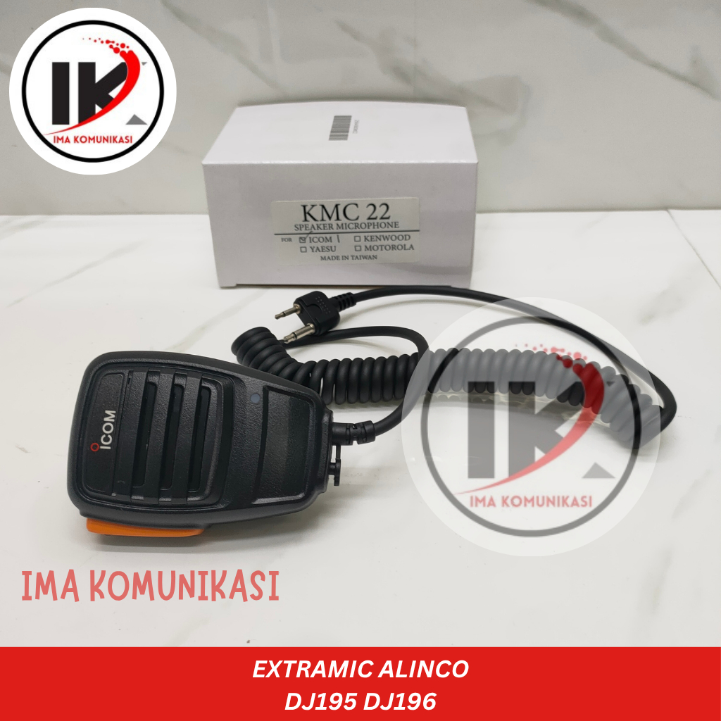 Extramic HT Alinco DJ 195 DJ196 IC2N IC02N Jek Lurus Audio dan Modulasi Jelas
